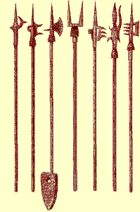 Assortment of pole arms